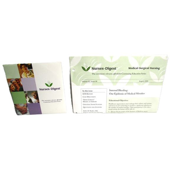 Nurses Digest CD Internal Bleeding Continuing Education 2005 Medical Ephemera - Picture 4 of 4